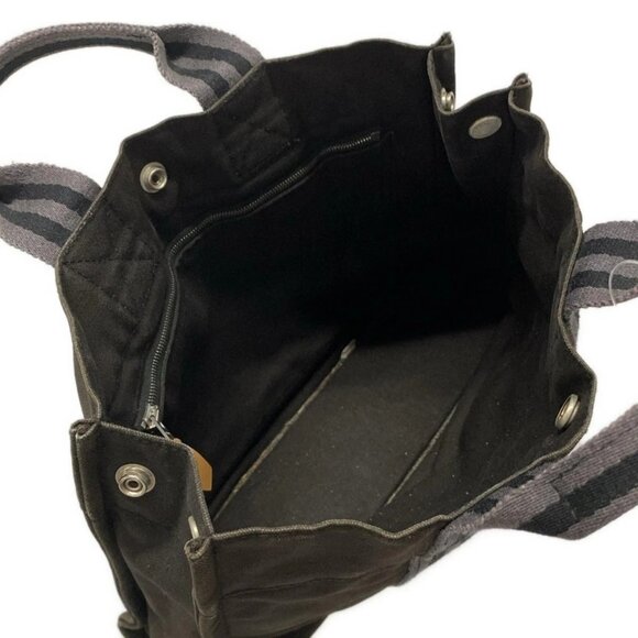 Auth HERMES Fourre Tout Tote PM - Black Canvas Tote Bag - Picture 7 of 11